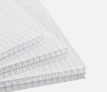 Twin Wall Polycarbonate Greenhouse Panels | Greenhouse Panels | Polycarbonate Roof Panels | Hurricane Panels | Clear, Light Weight | 8mm | Size: 36" x 72" | 5 Pack