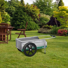 Tipke Foldit Do-It-All Collapsible Aluminum Utility Cart, 300 lb, Silver