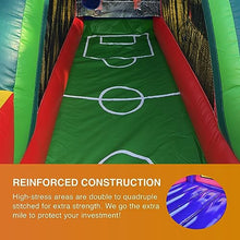 JumpOrange Inflatable Soccer Game with Blower and Foam Ball Soccer