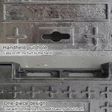 LWJQRSP Ductile Cast Iron Square Cover - Class B Non-Slip Manhole & Septic Tank Cover for Garden and Ga (80x80cm) - Heavy-Du Weather Resistant