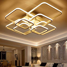 AMAZWI Lamp Modern Ceiling Lights for Living Room Bedroom Acrylic Aluminum Golden Painted Frame Ceiling Lamp Fixtures