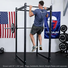 Titan Fitness T-3 Series Black Short Power Rack 24in Depth 1,100 LB Capacity