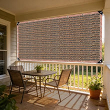 LJTGFHP 90% Sun Shade Cloth with Improved Grommets 35 x 50 ft Outdoor Sun Screen Fabric Cover for Patio Garden Pergola Canopy - Mocha