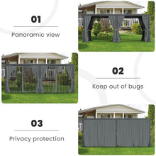 RoyalCraft 10' x 20' Outdoor Adjustable Louvered Pergola Gray