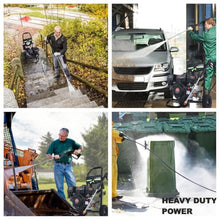 Commercial 4000PSI 4GPM 212CC Gas Pressure Washer, 7.0 HP Heavy-Duty 4-Stroke 3600RPM Professional Gas Power Washer with 9" Wheels/5 Nozzles/25FT Hose/1L Foam Bottle (EPA/CARB/ETL Compliant), Black