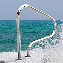 Pool Handrails Pool Handrail Swimming Pool Hand Rail Ladder Step Handrail 31.49" X 31.49" X 10.62" Stainless Steel Handle Swimming Pool Stair Rail