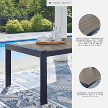 Signature Design by Ashley Rectangular Outdoor Patio Dining Table, Navy