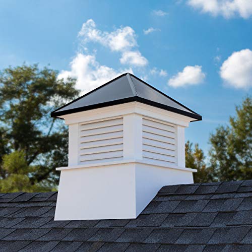 Good Directions Manchester Vinyl Black Aluminum Roof Cupola 30" x 40" Black
