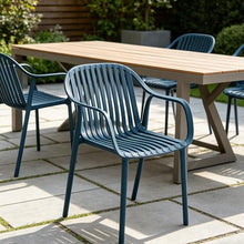 Xdeco UV-Resistant Outdoor Dining Chairs, Set of 4(Blue)