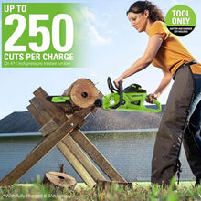Greenworks 40V 18" Brushless Cordless Chainsaw (Great For Tree Felling, Limbing, Pruning, and Firewood / 75+ Compatible Tools), Tool Only