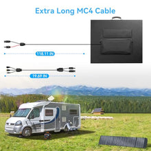 400W Portable Solar Panel for Power Station, 40V MC4 Foldable Solar Charger