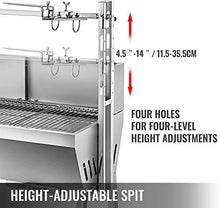 MNSSRN Automatic Suckling Pig Barbecue Grill, Stainless Steel Charcoal Roast Leg of Lamb Stove Barbecue Machine Barbecue Toast Roast Pig Motor Windshield
