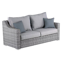Elle Decor Vallauris Patio Outdoor Furniture Collection, Premium All Weather Wicker, Sofa, Gray
