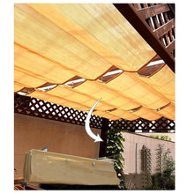 XBTGS Retractable Wave Canopy Pergola Cover for Garden Backyard Deck Sun Shade Sail with Trellis Outdoor Shade Canopy,W2.6*L15m/W8.53*L49.21ft,W2.6*L15m/W8.53*L49.21ft