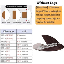 ZGLINMZ Round Foldable Dining Table Top Extender - Large 190cm Space-Saving Wooden Table for Home & Restaurants, Easy Assembly, Stylish White Finish