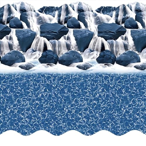 IJOWEEN 18 x 33-Feet Overlap Oval Above Ground Swimming Pool Liner, 25 Gauge Thick