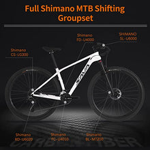 SAVADECK Carbon Fiber Mountain Bike 29-Inch Dual Disc Brake White