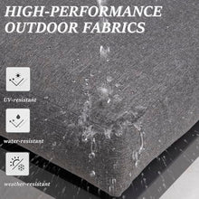 RoyalCraft 5 Piece Aluminum Patio Furniture Set Grey