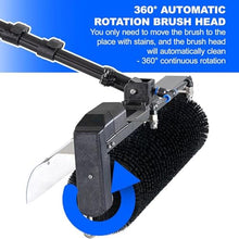MLYYYDSS Electric Pool Cleaning Brush, Adjustable Carbon Fiber Pole, Extendable Window Cleaning Pole Cleaner Kit, Photovoltaic & Solar Panel Cleaning Tool 5.5m