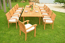 WholesaleTeak Qty 6 - Napa Stacking Arm/Captain Grade-A Teak Wood Luxurious Dining Chair #WHDCARNP6