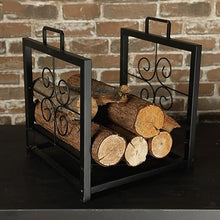 DJVHSRI Firewood Holder Rack Heavy Duty Outdoor Log Wrought Iron Indoor Decorative Wood Store,Firewood Rack,