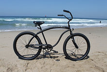 Firmstrong Men's Beach Cruiser Bike 21-Speed 26-Inch Matte Black