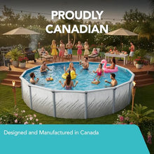 Puri Tech 18'x52 Lakeview Above Ground Swimming Pool Set with Liner, Skimmer, Liner Pad, and Pool Cove for Replacement Backyard Swimming Pool Setup
