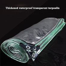 Clear Tarps Heavy Duty Waterproof PVC Transparent Tarpaulin Clear Vinyl, with Metal Grommets,for Greenhouse Plant Cover,0.3mm Clear Awning, for Covering Garden Plant Camping Supplies(Custom Size)