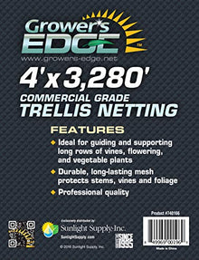 Grower's Edge Commercial Grade Trellis Netting 48 in x 3280 ft - Bulk Roll