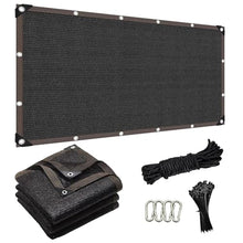 PIPRE 90% Shade Cloth Sun Shade Fabric Privacy Screen Shade Cover for Patio Garden Pergola Shade Cover Canopy, 35 x 50 FT, Black