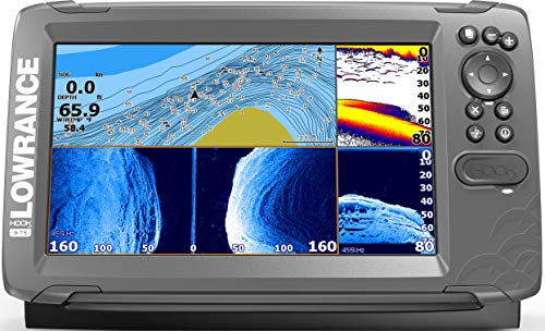 Lowrance 9-Inch Fish Finder with TripleShot Transducer and US Inland Lake Maps Gray