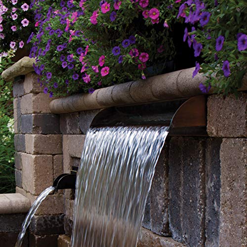 Atlantic Water Gardens SS36-316 Waterfall Spillway 36-Inch Stainless Steel