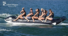 Island Hopper 10 Passenger Whale Rider Banana Water Sled Black
