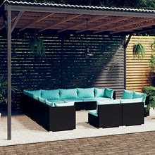 KUPTYERFG 13 Piece Patio Lounge Set PE Rattan Outdoor Sectional Sofa