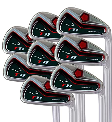 Pacific Golf Clubs T11 Power Back Iron Set 4-SW Right Hand Regular R Flex Steel Shafts Men's Standard Irons Black