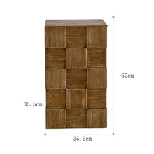 CHmrfvqtus Couch Side Table Wabi-sabi Vintage Sofa Side Table, Storage Coffee for Small Living Room, Bedside Cabinet for Homestay, Hotel & Bedroom(Medium)