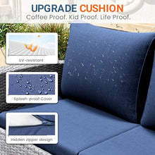 Wisteria Lane 4 Piece Outdoor Wicker Patio Furniture Set for All Weather