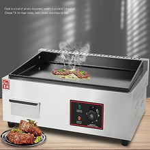 XQZMZSCP Commercial Electric Griddle, 28" Teppanyaki Grill, 4400W Electric Flat Top Grill, Stainless Steel Electric Countertop Griddle W/Drip Hole