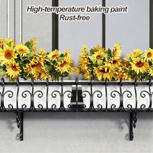Asiwnshw Hanging Planter Wall Decor, Black Wall Mount Planter Plant Holder, Modern Floating Flower Display Stand for Garden Decor (59.06 * 13.78 * 11.81in)