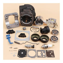 MGBMDHXLSD Cylinder Pan Carburetor Bearing Oil Seal Choke Throttle Rod 44mm Kit Fit for 340 350 345 Chainsaw Motor Engine Spare Parts