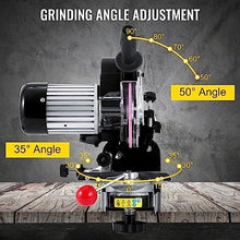 230W Saw Chain Grinder 3000RPM Electric Aluminum Bench Chainsaw Grinder Sharpener Portable Adjustable Angle Tool Polisher Durability, Efficience