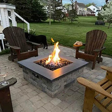 Spotix HPC Penta Match Lit Fire Pit Burner Kit with 18-Inch Stainless Steel Burner and 24-Inch Round Flat Pan, Propane, Polished Chrome, with Flange, Key, Valve, Flex Line and Fittings