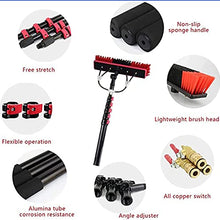 Cleaning Brush Telescopic Pole Cleaning Brush, Water Supply Pole Kit, Cleaning Photovoltaic Solar Panels, Cleaning Set Equipment Extension Pole ()