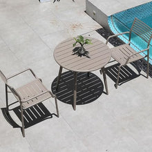 Outdoor Tables and Chairs, White, Internet Famous, All Aluminum, Outdoor Leisure, Milk Tea Shop, Coffee Shop, Courtyard, Terrace, Three to Five Piece Set of Tables and Chairs u1