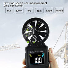 CARUTU Handheld Anemometer, high-Precision Thermal Anemometer, Wind Flow Tester, Wind Speed Measuring Instrument
