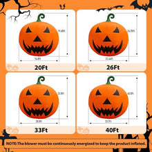 OZIS Giant 33Ft Inflatable Pumpkin Decorations with Blower Orange