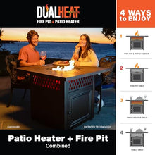 Endless Summer DualHeat Donovan 38" Propane Fire Pit Table & Patio Heater