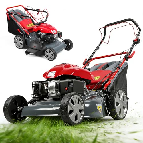 173CC Self Propelled Gas Lawn Mower with Bag[Foldable] - Easy Start, 3 in 1 Multi Functional Gas Powered Push Lawn Mower with 60L Grass Tank for Yard Garden, Self-Propelled Rear Wheel System, 20 Inch
