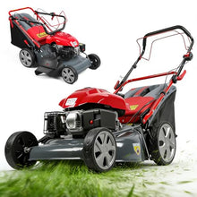 173CC Self Propelled Gas Lawn Mower with Bag[Foldable] - Easy Start, 3 in 1 Multi Functional Gas Powered Push Lawn Mower with 60L Grass Tank for Yard Garden, Self-Propelled Rear Wheel System, 20 Inch