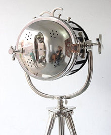 NAUTICALMART Marine Chrome Finish Tripod Floor LAMP for Living Room